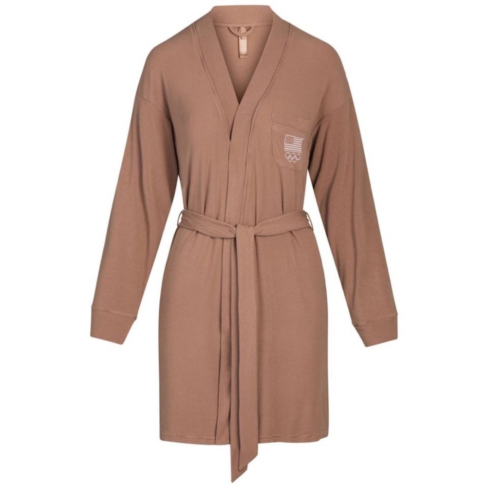 SKIMS Tan Team USA Robe